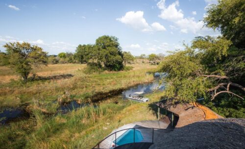 Jackalberry Tented Camp Caprivi Vue sur la piscine