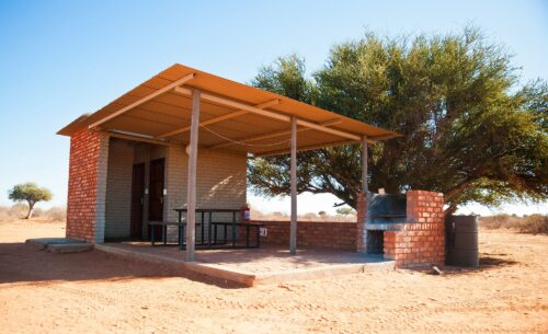 Kalahari Anib Campsite Gondwana Collection Braai and Bathroom