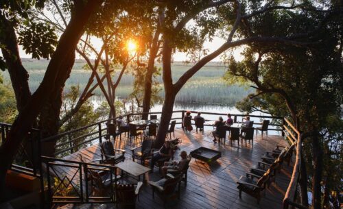 Namushasha River Lodge Gondwana Collection Sunset Balcony view