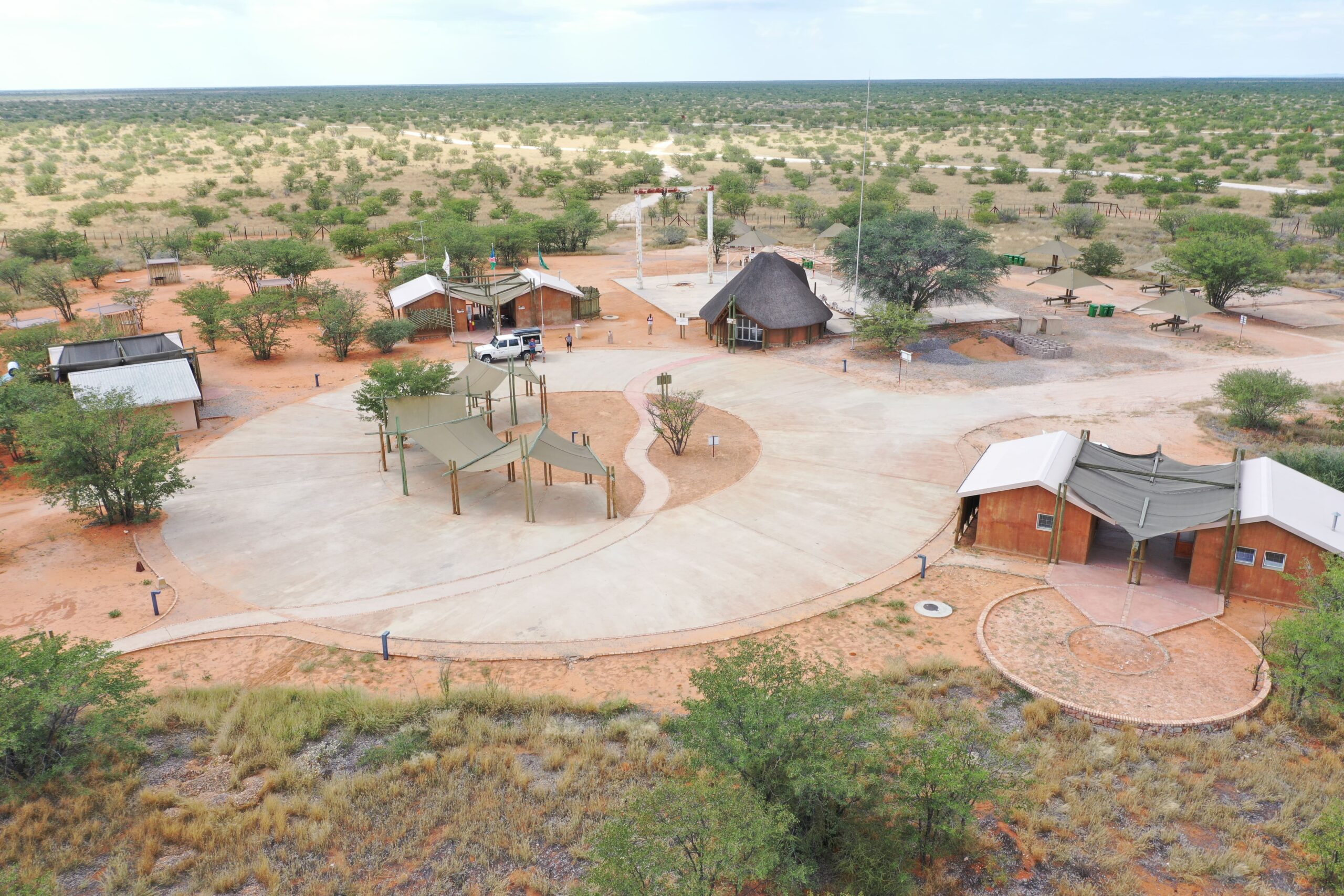 Olifantsrus Campsite Etosha National Park Drone Photo