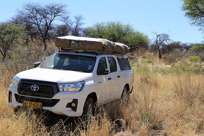 4x4 Car & Camping Hire Namibia - Toyota With Rooftop Tent