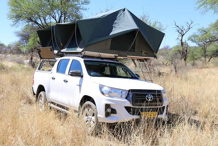 4x4 Car & Camping Hire Namibia - Toyota - Rooftop Tent