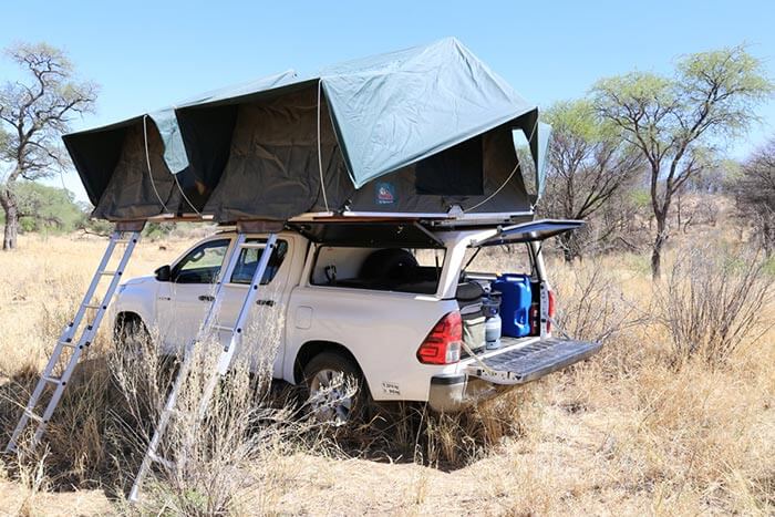 4x4 Car & Camping Hire Namibia - Toyota - Rooftop Tent